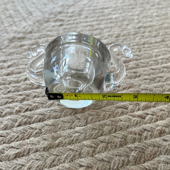 Pair of Clear Glass Vintage Swan Candle Holders - Perfect for Valentine's Day - Picture 14 of 15